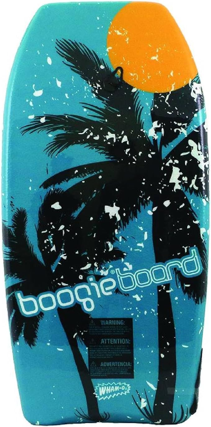 Wham-O Boogie Boards, 37" Body Board for Beach, Lightweight Bodyboard with Wrist Leash for Beginners and Training All Wave Conditions(1 Pack)-StrideForce Fitness