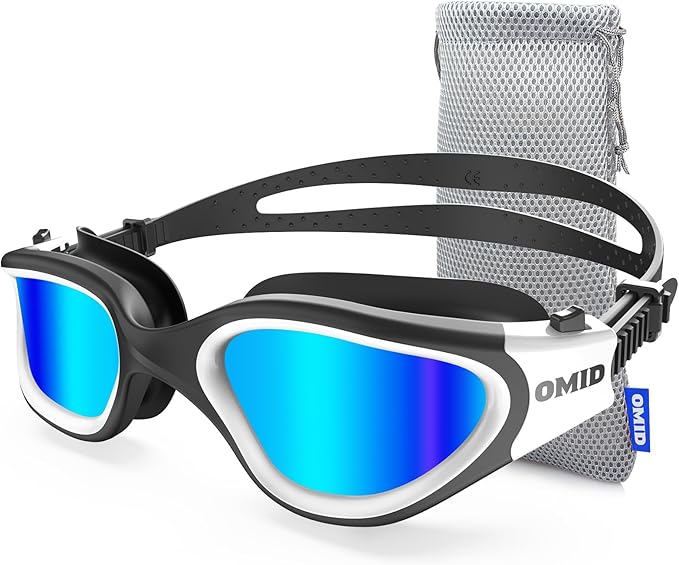 OMID Swim Goggles, P2 Polarized Swimming Goggles for Men Anti-fog Goggles Swimming for Adult Women-StrideForce Fitness