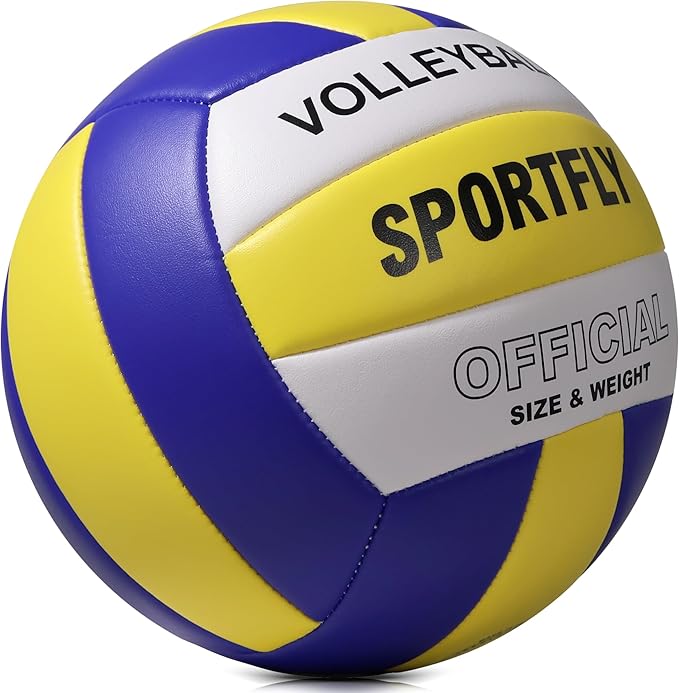 Official Size 5 Volleyball, Soft Indoor Outdoor Volleyball for Game Gym Training Beach Play, 2 Pcs Per Pack with Pump Kit-StrideForce Fitness