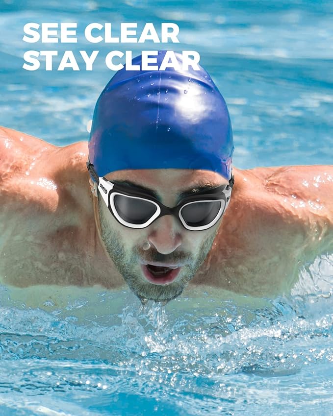 OMID Swim Goggles, P2 Polarized Swimming Goggles for Men Anti-fog Goggles Swimming for Adult Women-StrideForce Fitness