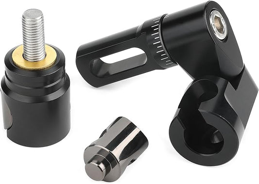 AMEYXGS Archery Bow Stabilizer for Compound Bow, 3K Carbon Fiber 6", 8", 10", 12" 15" Rods, Damping System, Weights Kit, Single Side V-Bar Mount,Quick Disconnect-StrideForce Fitness