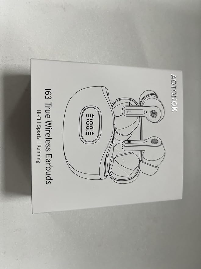 Wireless Earbuds, 2025 Bluetooth Headphones 5.3 HiFi Stereo Ear buds with ENC Noise Cancelling Mics, 40H Bluetooth Earbuds with Dual LED Display Charging Case, IP7 Waterproof Earphones for Android iOS-StrideForce Fitness