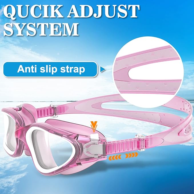WIN.MAX Polarized Swimming Goggles Swim Pool Goggles Anti Fog Anti UV No Leakage Clear Vision for Men Women Adults Teenagers-StrideForce Fitness