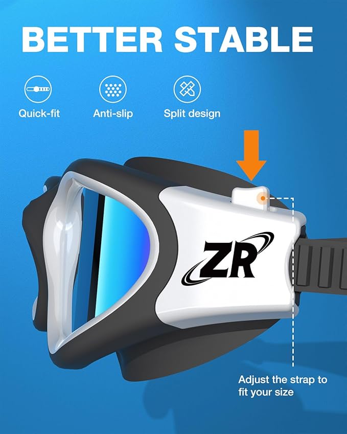 ZIONOR G1 Polarized Swimming Goggles for Unisex Adult Women Anti Fog 100% Anti UV Diving Goggles-StrideForce Fitness