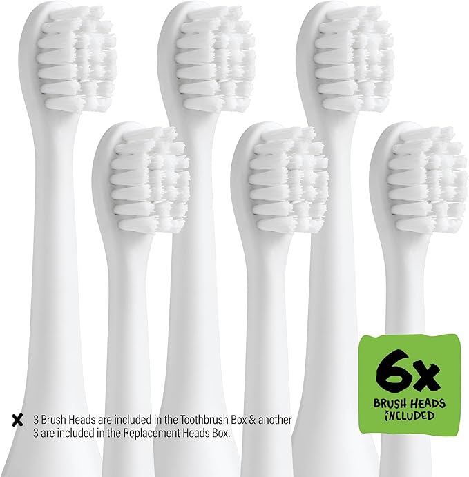 Made by Dentists Kids Electric Toothbrush - Rechargeable Vibrating Toothbrush with Timer, Includes 6 Replacement Heads, Halloween Gifts for Kids, Girls and Boys, Kid & Toddlers Age 2+, Monster