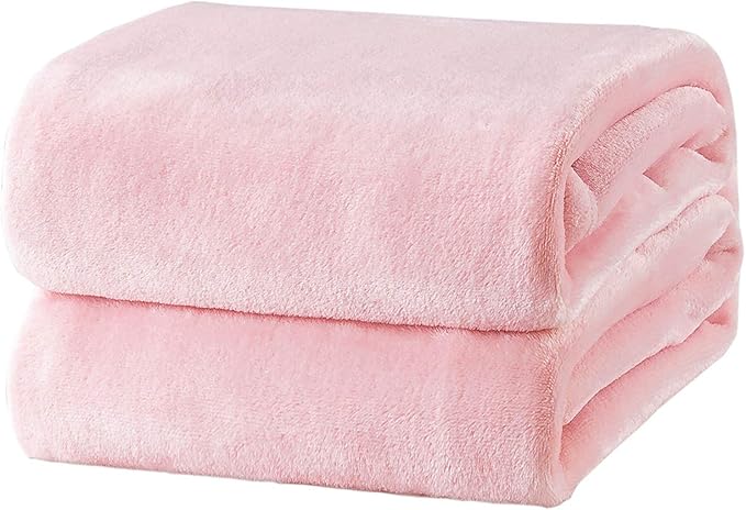 Bedsure Fleece Blankets King Size Pink - Bed Blanket Soft Lightweight Plush Cozy Fuzzy Luxury Microfiber Throws, 108x90 inches-StrideForce Fitness