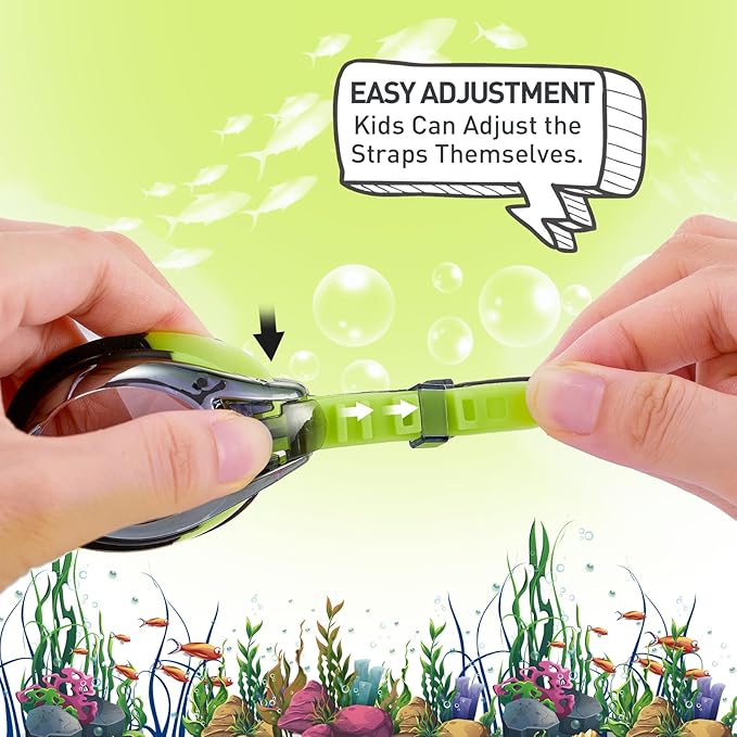 Aegend 2 Pack Kids Goggles, Swimming Goggles for Kids Age 4-16 Boys and Girls Youth, Anti-Fog Waterproof Anti-UV Pool Goggles-StrideForce Fitness