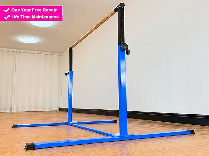 4FT/5FT Gymnastic Bar Set Gymnastics Horizontal Bar Gymnastics Kip Bar for Kids Home Use-StrideForce Fitness