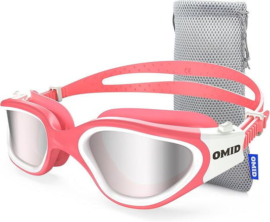 OMID Swim Goggles, P2 Polarized Swimming Goggles for Men Anti-fog Goggles Swimming for Adult Women-StrideForce Fitness