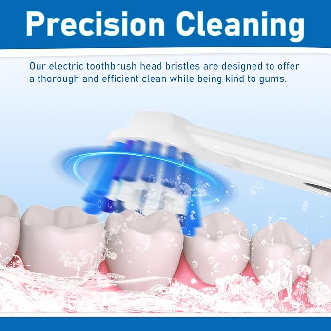 Replacement Toothbrush Heads Compatible with Oral B Braun,12 Pack Professional Electric Toothbrush Heads Brush Heads Refill for Oral-B 7000/Pro 1000/9600/ 500/3000/8000