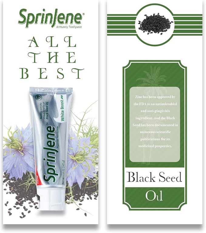 SprinJene Original White Boost | Whitening Toothpaste with Fluoride for Cavity Protection | 2 Pack