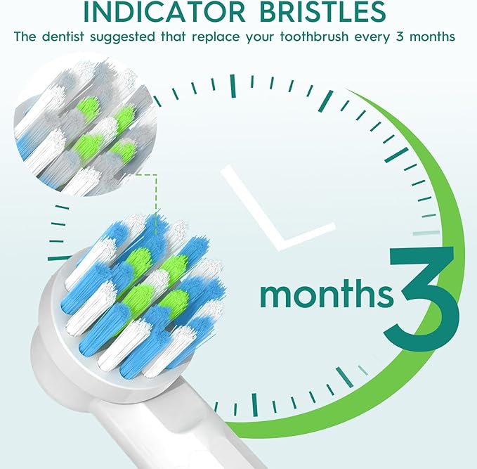 12PCS Gum Care Replacement Toothbrush Heads Compatible with Oral B Braun,Electric Toothbrush Brush Heads Compatible with Oral B Replacement Heads Refill Pro 1000/9600/500/3000 /1500