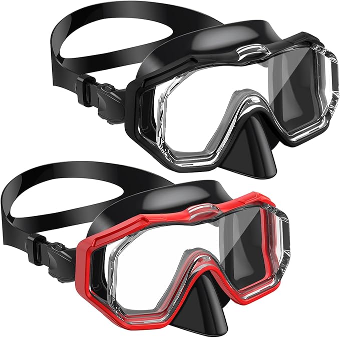 W WSTOO Kids Swim Goggles with Nose Cover,Snorkel Diving Swimming Mask for Youth 5-15,HD 3-Window Wide Vision Anti-Shattered Lens Anti-Fog&Leak-StrideForce Fitness