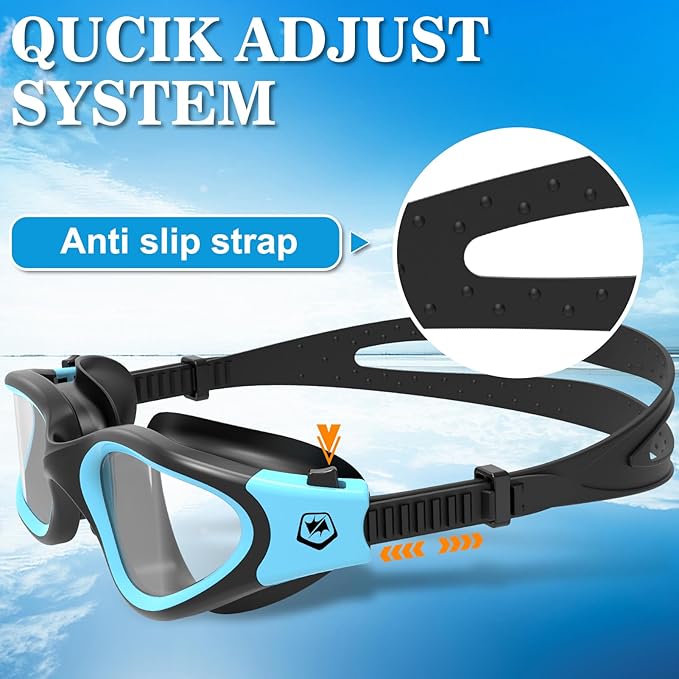 WIN.MAX Polarized Swimming Goggles Swim Pool Goggles Anti Fog Anti UV No Leakage Clear Vision for Men Women Adults Teenagers-StrideForce Fitness