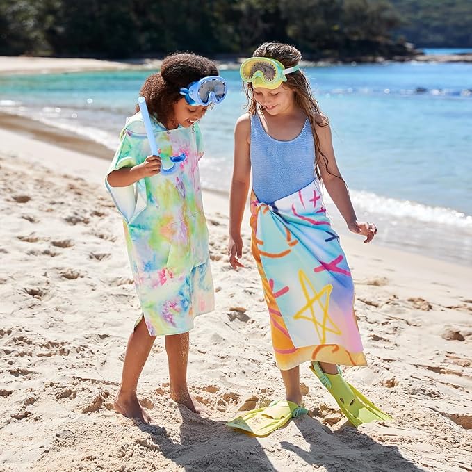 Dock & Bay Beach Towel - Quick Dry, Sand Free - Compact, Lightweight - 100% Recycled - Includes Bag - Sand to Streets - Large (160x90cm, 63x35)-StrideForce Fitness