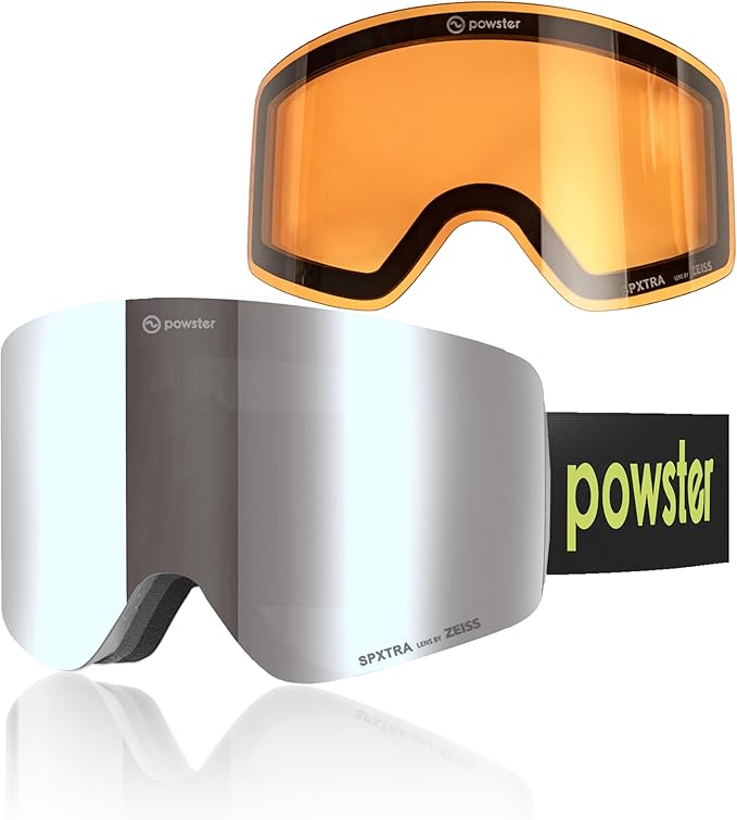 Ski Goggles Snow OTG Snowboard Goggles Magnetic Interchangeable Lens Frameless UV Protection Anti-fog mobile Skating-StrideForce Fitness