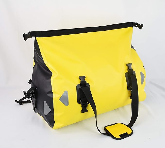 WILD HEART Waterproof Motorcycle Duffel Bag PVC500D Double-bottom With Rope Straps and Inner Pocket 40L 66L 100L for Kayaking, Camping, Boating,Motorcycle-StrideForce Fitness