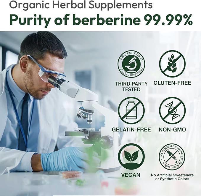 Liposomal Berberine Supplement 1500mg - Glucose Balance & Metabolic Support with Ceylon Cinnamon & Bergamot - Advanced Natural Weight Management, 120 Capsules for 60-Day Supply-StrideForce Fitness