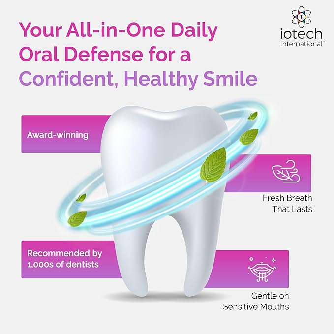 ioRinse Ready-to-Use (RTU) Mouthwash for Fresher Breath, Halitosis Relief, Alcohol-Free, Fluoride-Free and a Professional Clean, Original ioRinse RTU Mouth Wash, Zero Alcohol - Soft Mint Flavor, 1L