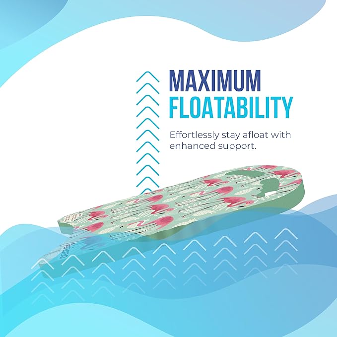 Junior Kickboard Buoy for Youth Children & Toddlers Swimming Aid & Exercise Training Board for Kids to Learn to Swim with Kick Boards in Pool BPA Free-StrideForce Fitness