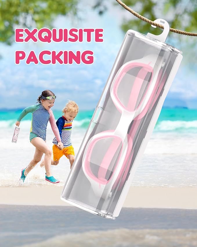 Kids Swim Goggles,Swimming Goggles for Kids 6-14, Anti-Fog UV Protection Pool Glasses for Boys Girls-StrideForce Fitness