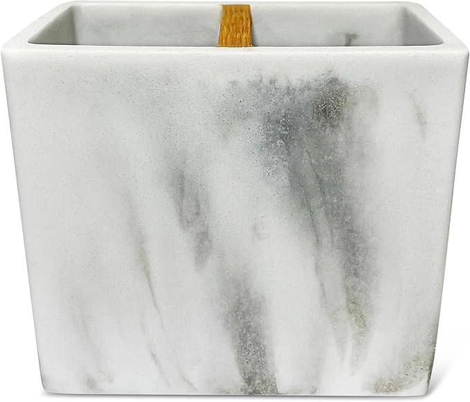 Santorini Resin Toothbrush Holder - Bathroom Accessories for Countertop Sink Organizer - Cute Stand for Kids Toothbrushes