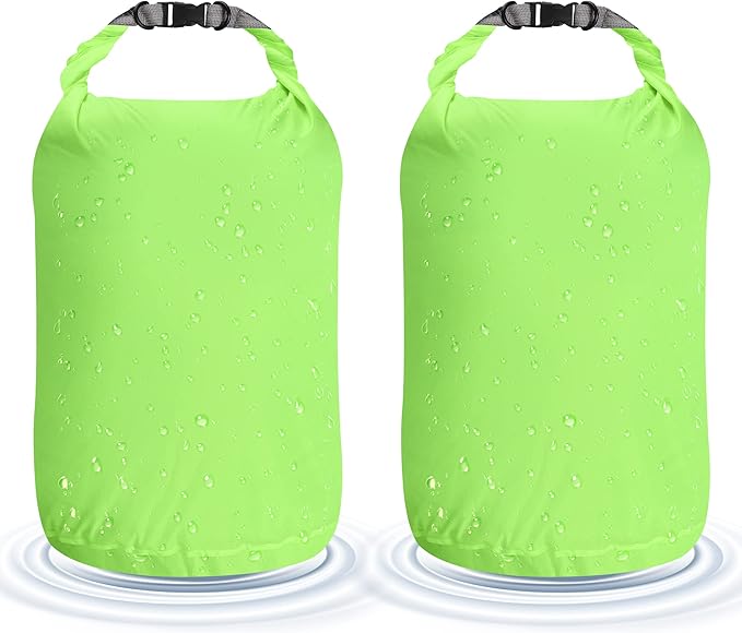 Desoto Waterproof Dry Bag 2 packs, 2L/5L/10L/20L/40L/70L Dry Sack Lightweight Portable, Dry Storage Bag to Keep Gear Dry Clean for Kayaking, Gym, Hiking, Swimming, Camping-StrideForce Fitness