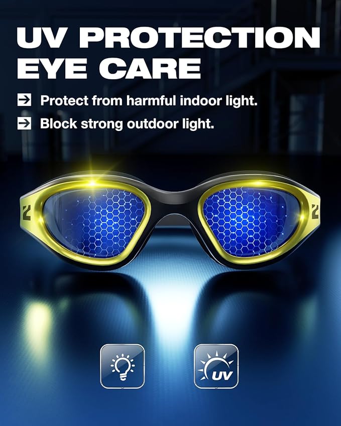 ZIONOR G1 Nava Super Anti-Fog Unisex Swim Goggles Mirror/Bright Smoke Lens-StrideForce Fitness