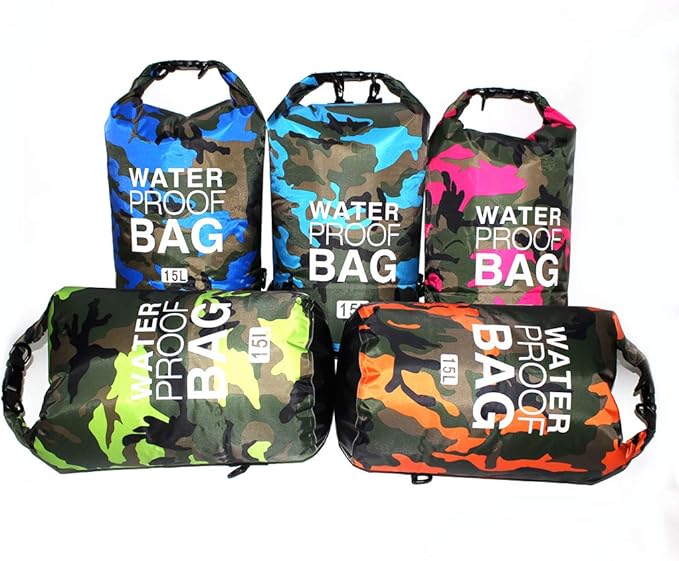 Waterproof Dry Bag 2L/5L/10L/15L/20L/30L, Roll Top Sack Keeps Gear Dry for Kayaking, Rafting, Boating, Swimming, Camping, Hiking, Beach, Fishing with Free Waterproof Phone Case-StrideForce Fitness