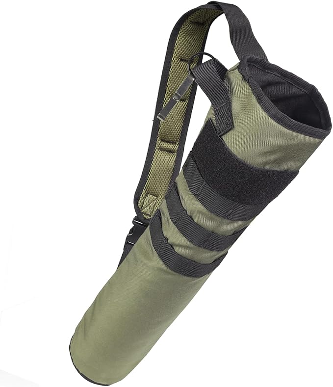 KRATARC Archery Lightweight Back Arrow Quiver Dual Use Foldable Compact Hip Arrows Bag with Molle System Hanged for Target Shooting-StrideForce Fitness