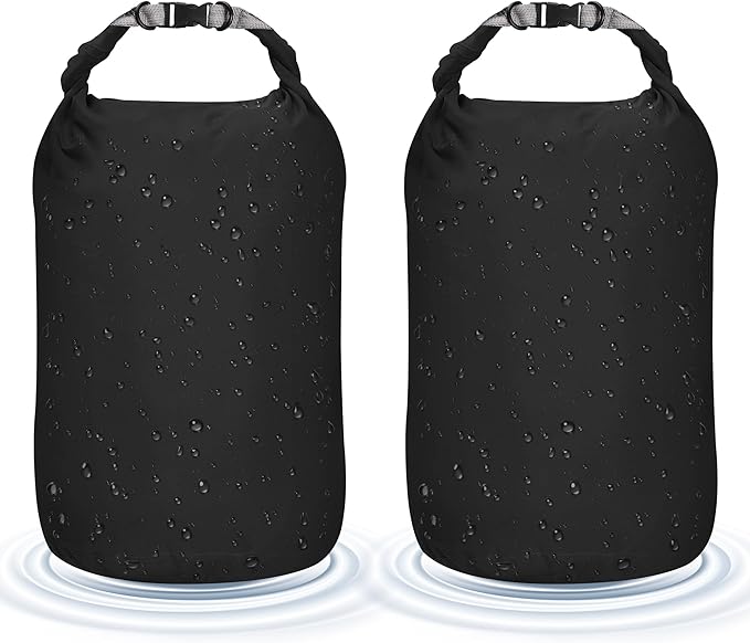 Desoto Waterproof Dry Bag 2 packs, 2L/5L/10L/20L/40L/70L Dry Sack Lightweight Portable, Dry Storage Bag to Keep Gear Dry Clean for Kayaking, Gym, Hiking, Swimming, Camping-StrideForce Fitness