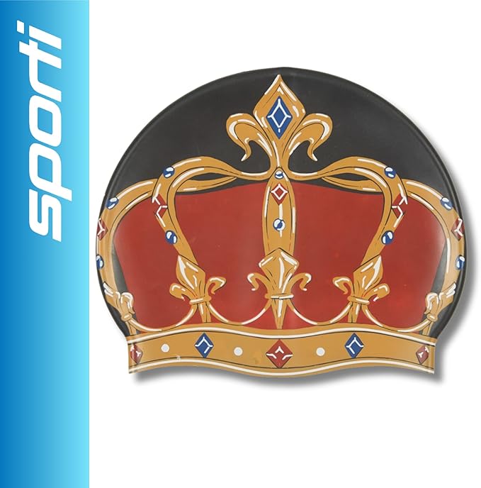 Sporti Silicone Swim Cap for Kids, Unisex Youth Swimming Cap, Protection Bathing Caps for Your Children, Aged 2-10-StrideForce Fitness