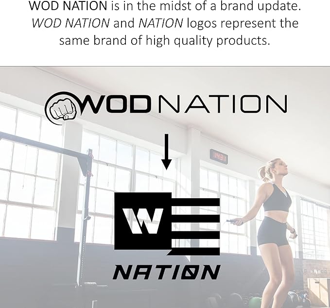 WOD Nation Adjustable Speed Jump Rope For Men, Women & Children - Blazing Fast Fitness Skipping Rope Perfect for Boxing, MMA, Endurance-StrideForce Fitness