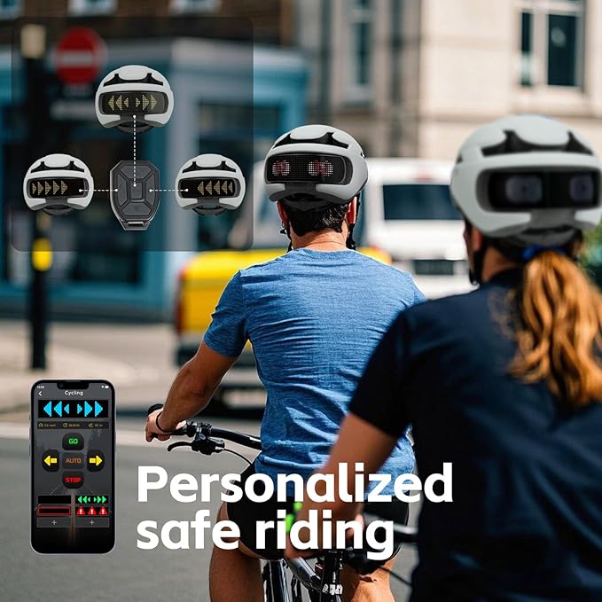 Smart Bike Helmet with Light: Bicycle Helmets for Adult Teens for Mountain & Road Cycling Electric Scooter Skateboard Skating-StrideForce Fitness