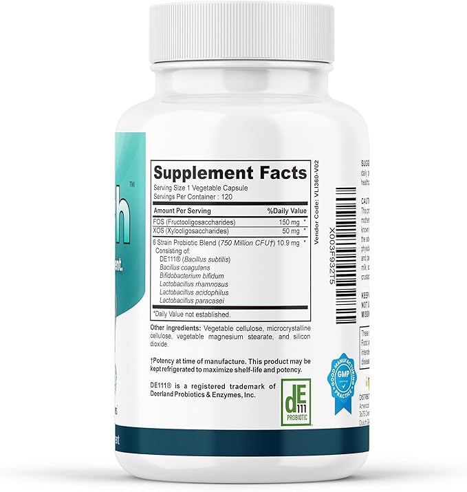 Therefore B. Fresh Breath Freshener Capsules for Adults – Oral Probiotics for Bad Breath & Dental Health Support – Fresh Breath from Inside, Alcohol-Free, Vegan – 120 Capsules