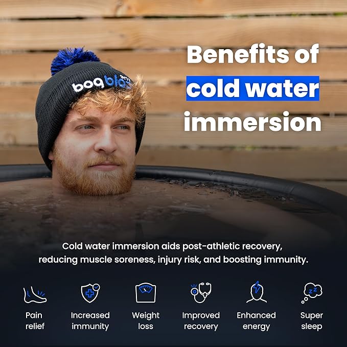 The Cold Pod Insulated XL Cold Plunge Tub Bundle - 116 Gal Ice Bath Round Tubs with Energy Saving Multi-Layer Cover - Chiller Compatible&Silver Reflective-StrideForce Fitness