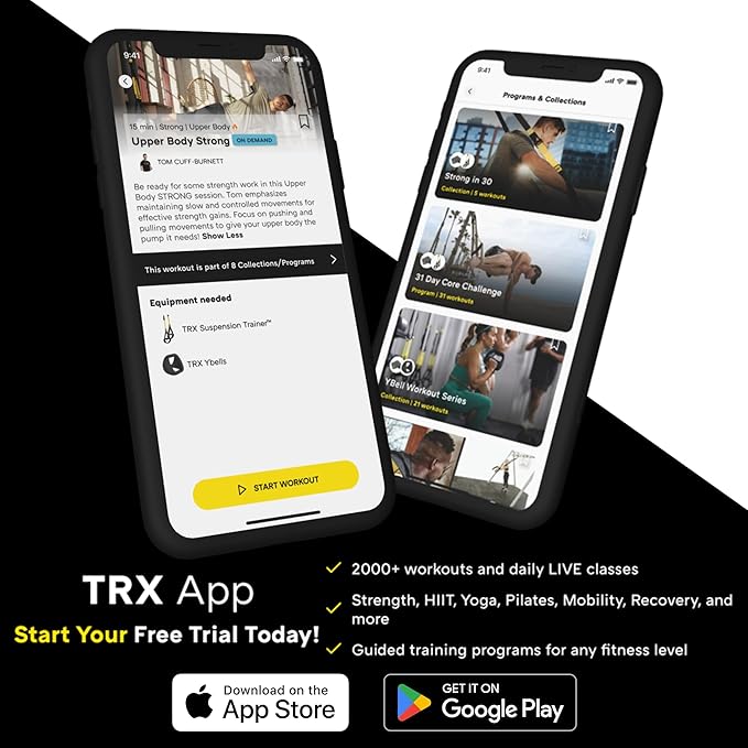 TRX GO Suspension Trainer, At Home, Portable Gym Workout, For Strength Training, Full Body Exercise Equipment-StrideForce Fitness