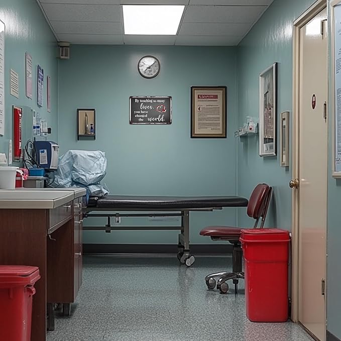 Nurse Retirement Gifts for Women, Nurses Practitioner Metal Tin Signs Home Decor Nursing School Graduation Happy Retirement Accessories Thank You Sign 8x12 Inch-StrideForce Fitness