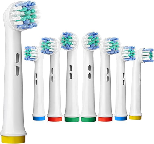 Replacement Toothbrush Heads Compatible with Oral-B, 8-Pack Electric Toothbrush Heads, Fits Pro 1000/500/3000/7000/9600 & More, Dupont Bristles for Superior Clean