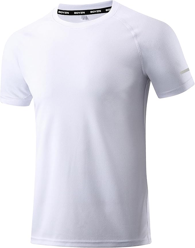 Boyzn 1, 3, 5 or 7 Pack Men's Workout Running Shirts, Dry Fit Moisture Wicking T-Shirt, Gym Athletic Short Sleeve Tee Shirts-StrideForce Fitness
