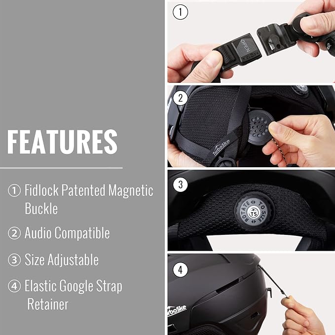 Ski and Snowboard Helmet - Active Ventilation, Audio Compatible Snow Sports Luxury Helmet With ASTM Standard Safety for Men, Women and Youth-StrideForce Fitness