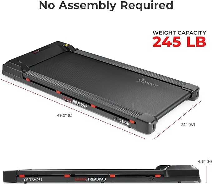 Sunny Health & Fitness Smart Wi-Fi Treadmills-StrideForce Fitness