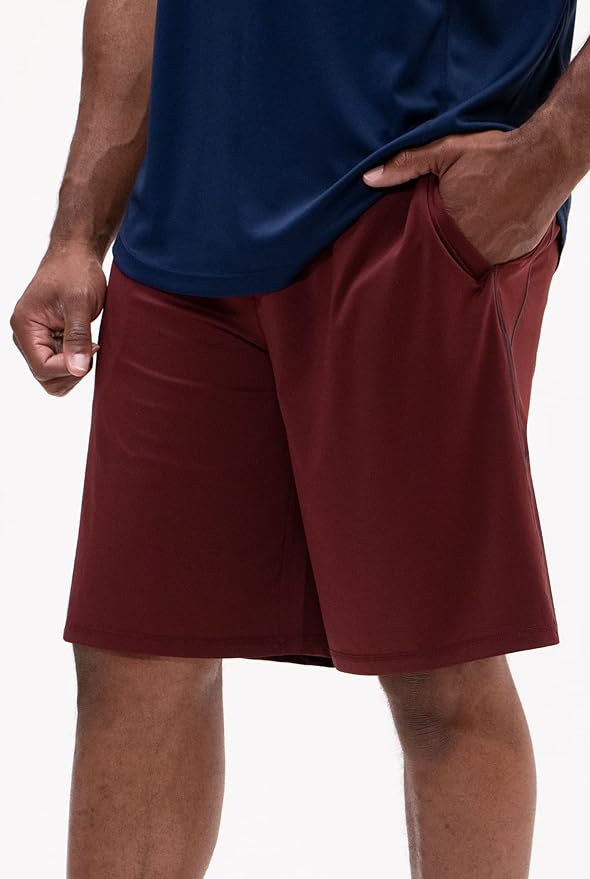 DEVOPS Men's 2-Pack Loose-Fit 10" Workout Gym Shorts with Pockets-StrideForce Fitness