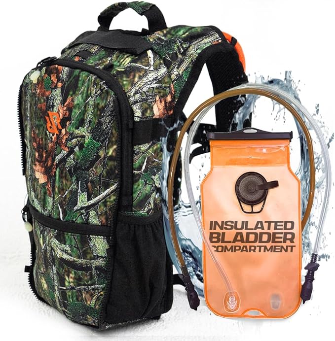RAVERUNNER® Dino Festival Water Backpack - Dual Chamber Hydration - 3L Insulated Water Backpack for Raves, Festivals, Hiking, Running - Festival Hydration Pack for Hydration Backpack Rave-StrideForce Fitness