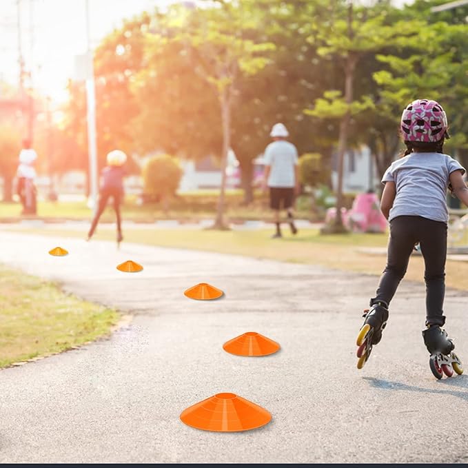 60/120 Pack Agile Soccer Cones with Portable Bags & Brackets,Sports Cones,Cone Sport,Agile Soccer Cones Used for Football Training…-StrideForce Fitness