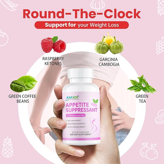 Appetite Suppressant Weight Loss Pills for Women - New Belly Fat Burner for Women | Metabolism Booster, Carb Blocker, Burn Fat 24/7 | Extra Strength Weight Loss Diet Pills - 60 Capsules-StrideForce Fitness