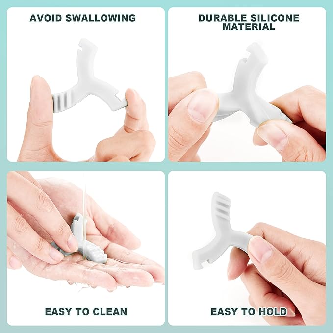 Chewies for Invisalign Aligner,2 PCS Unscented Aligner Chewies for Invisible Braces Aligner Orthodontic Munchies(White/Unflavored)