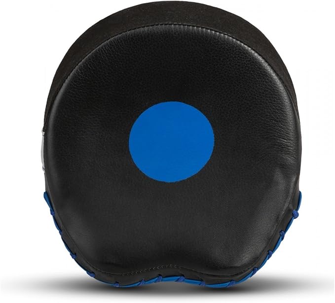 Platinum Perilous Micro Palm Mitts, Black/Silver/Blue - Boxing & Muay Thai Pads, Punching & Focus Mitts, MMA & Kickboxing Equipment-StrideForce Fitness