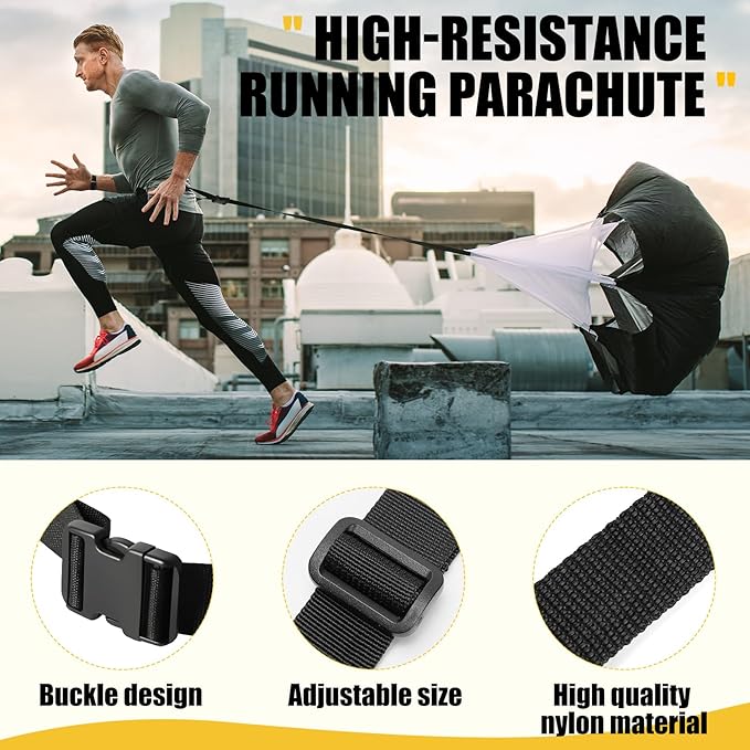 Soccer Training Equipment, Agility Speed Training Set with 20ft Speed Ladder, 12 Cones, 4 Adjustable Hurdles, Jump Rope, Parachute | Ideal for Basketball, Football Practise, for Kids, Youth, Adults-StrideForce Fitness