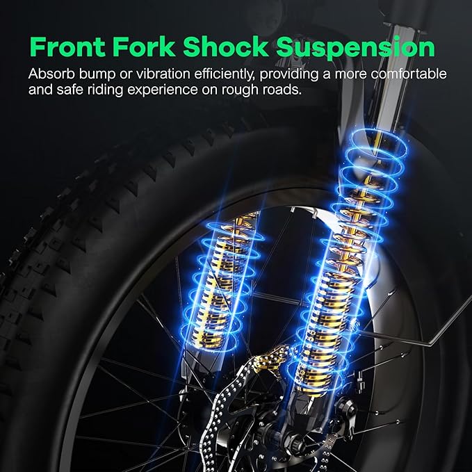 Foldable Electric Bike for Adults, 30+MPH, 48V 20Ah Removable Lithium Battery up to 80Miles, 20" Fat Tire 1000W Peak Motor Dirt Ebike Adult Electric Bicycle for Commute Beach Mountain E Bike-StrideForce Fitness